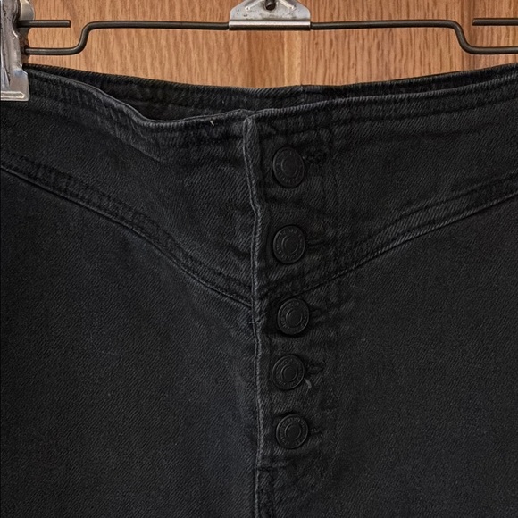 Free People Black High Rise Jeans with Relaxed Fit - Picture 3 of 5